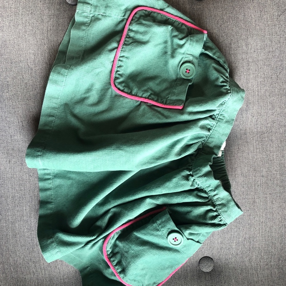 Mini Boden Girls Lined Corduroy Skirt with Pockets